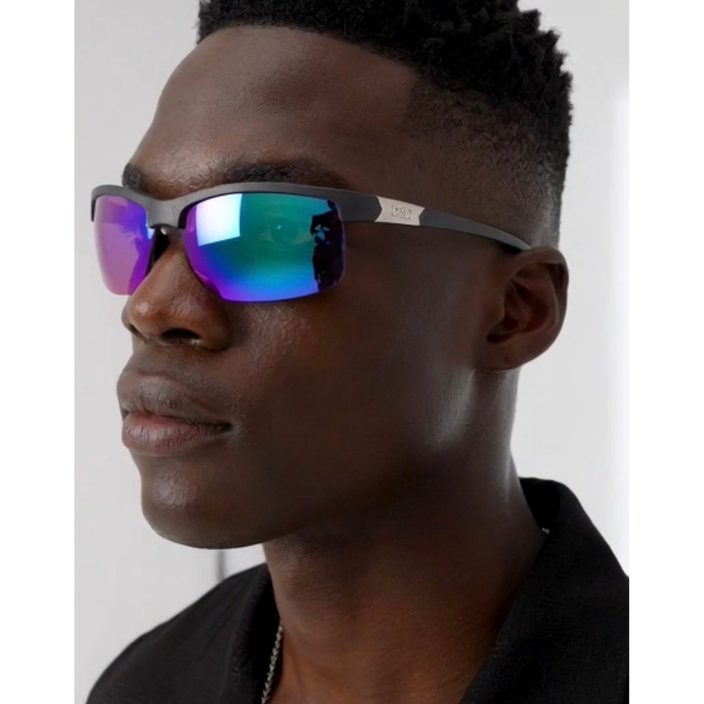 KE&S Men's Sunglasses Mirrored Lens Sport Driving Fishing Golf Outdoor Workers